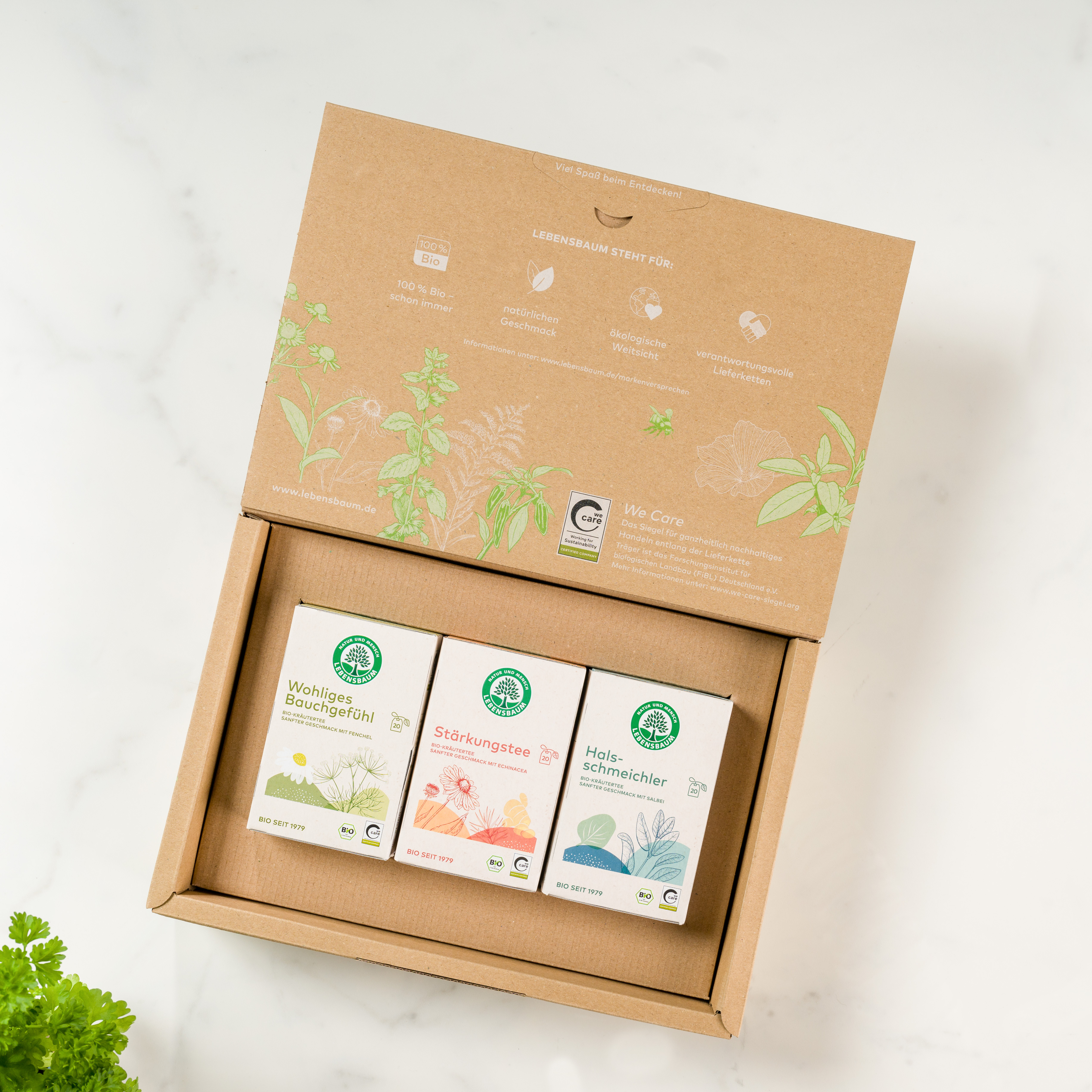 Bio Natürliche Kraft Wohilges Bauchgefühl, Stärkungstee, Halsschmeichler Set