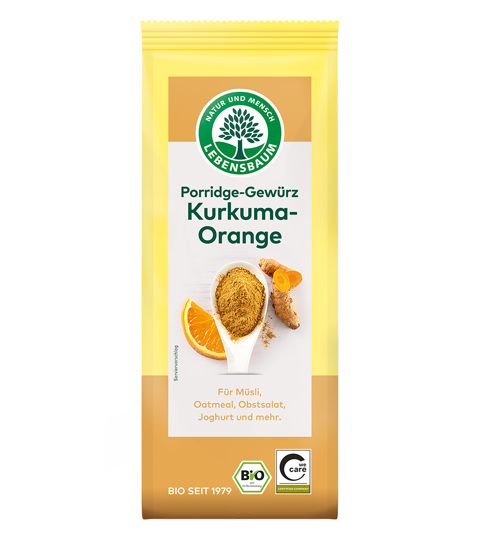 Bio Porridge Kurkuma Orange Gewürz