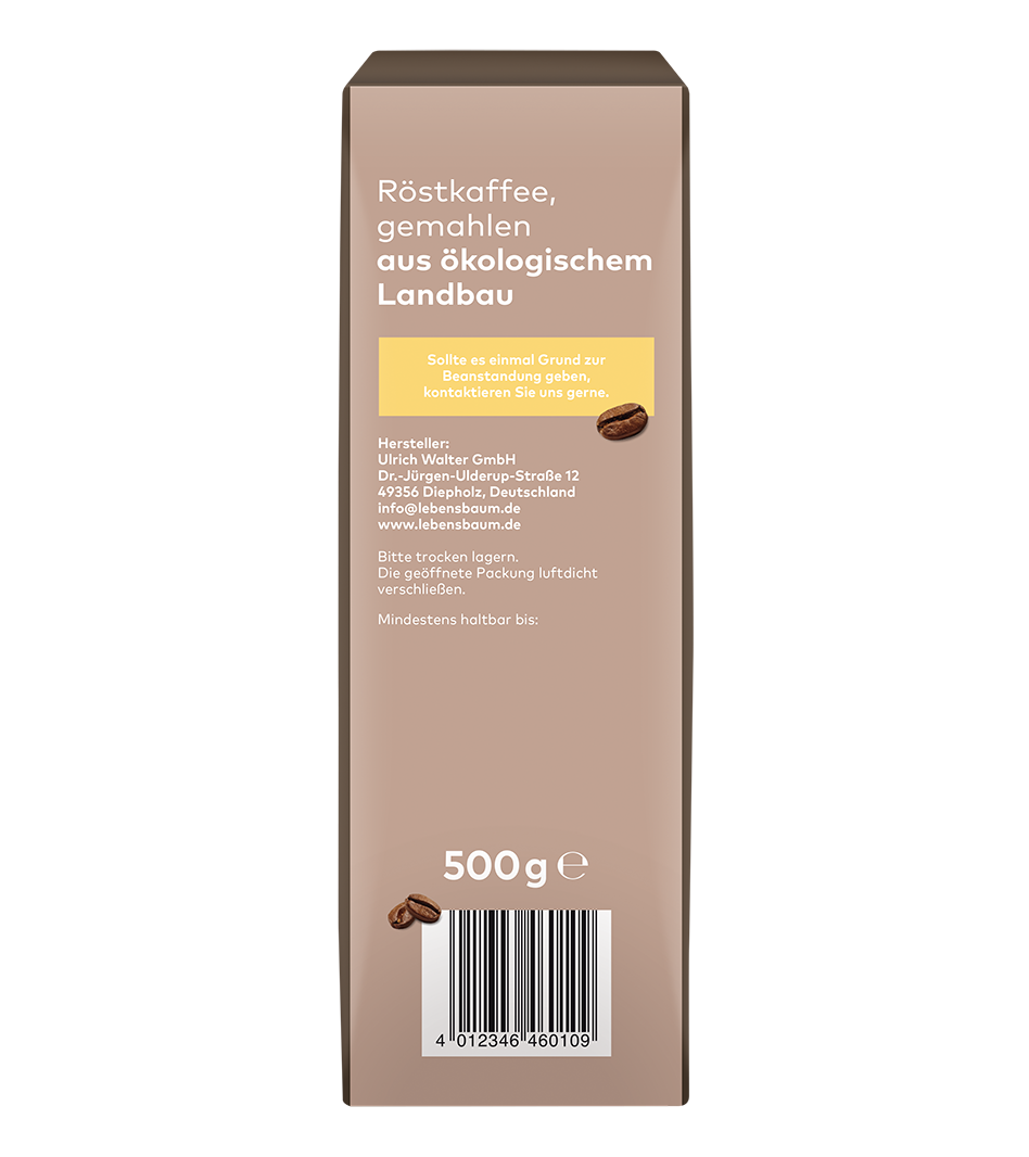 Bio-Cafe-Dia Seitenansicht der verpackung rechts