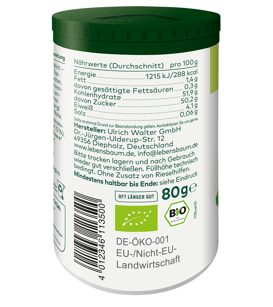 Bio Fruchtige Vielfalt Topping links