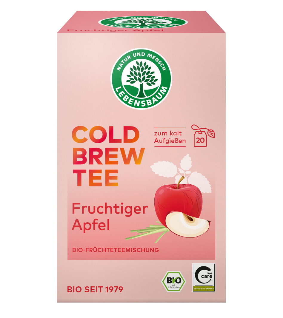 Vorderseite vom Cold Brew Tee "Fruchtiger Apfel"