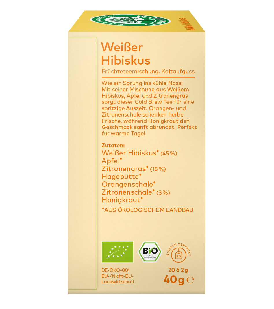 Seitenansicht "Weißer Hibiskus"