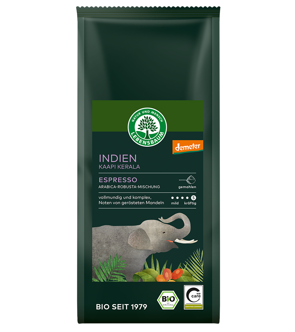 Bio Indien Kaffee gemahlenn